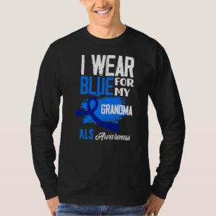 Ich trage Blau für meine Oma-Unterstützung als Bew T-Shirt