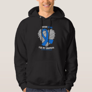 Ich trage Blau für meine Opa Huntingtonu2019er-Kra Hoodie