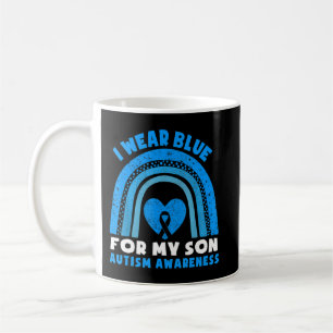 Ich trage Blau für meine Sohn-Autismus-Sensibilis Kaffeetasse