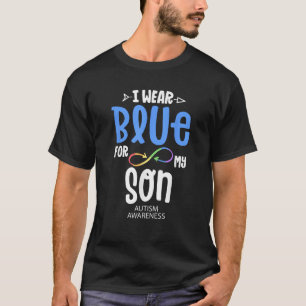 Ich trage Blau für meine Sohn Mama Autismus Bewuss T-Shirt