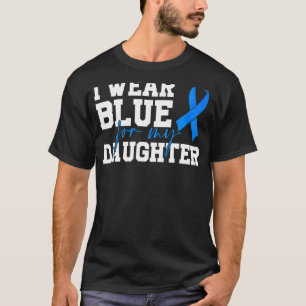 Ich trage Blau für meine Tochter Autism Awareness T-Shirt