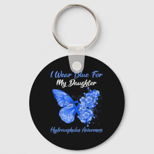 Ich trage Blau für meine Tochter Hydrocephalus War Schlüsselanhänger
