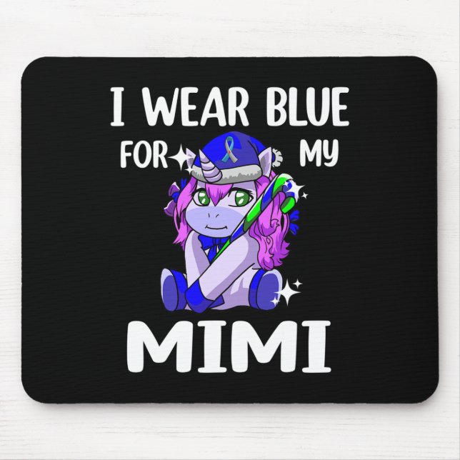 Ich trage Blau für meine Unterstützung des Mimi-Di Mousepad (Vorne)
