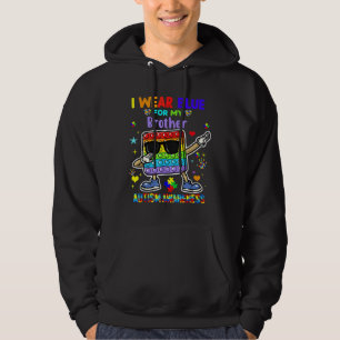 Ich trage Blau für meinen Bruder Autismus Bewussts Hoodie