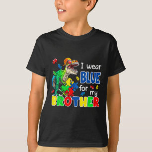 Ich trage Blau für meinen Bruder Autismus Bewussts T-Shirt