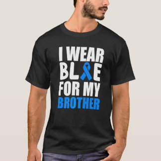 Ich trage Blau für meinen Bruder Autismus-Bewussts T-Shirt