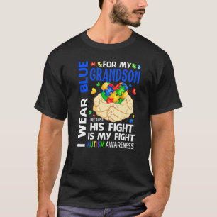 Ich trage Blau für meinen Enkel, sein Kampf ist me T-Shirt