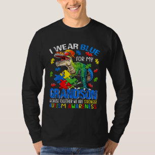 Ich trage Blau für meinen Enkelsohn Stärkeres Auti T-Shirt