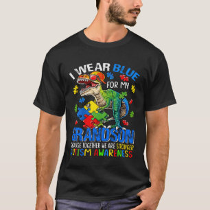 Ich trage Blau für meinen Großvater Stronger Autis T-Shirt