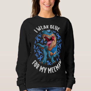 Ich trage Blau für meinen Meemaw Diabetes Awarenes Sweatshirt