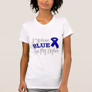 Ich trage Blau für meinen Neffeen (blaues T-Shirt