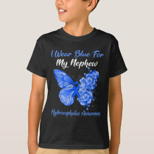 Ich trage Blau für meinen Nephew-Hydrocephalus-Kri T-Shirt
