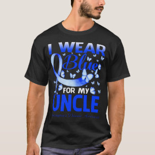 Ich trage Blau für meinen Onkel Huntingtons Krankh T-Shirt