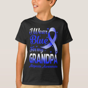 Ich trage Blau für meinen Opa Alopezie Awareness T-Shirt