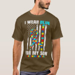 Ich trage Blau für meinen Sohn Autismus Awareness T-Shirt<br><div class="desc">Ich trage Blue for My Son Autism Awareness American Flag. Großes Shirt für sich selbst, Familie, Großvater, Großmutter, Großvater, Großvater, Mama, Vater, Schwester, Bruder, Onkel, Tante, Männer, Frauen oder irgendjemand</div>