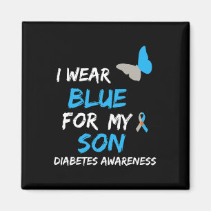 Ich trage Blau für meinen Sohn Diabetes Awareness  Magnet