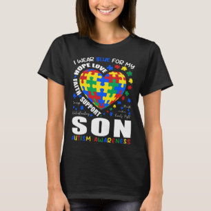 Ich trage Blau für meinen Sohn Familien-Matching-A T-Shirt