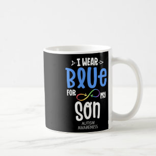 Ich trage Blau für meinen Sohn Mama Autismus-Bewus Kaffeetasse