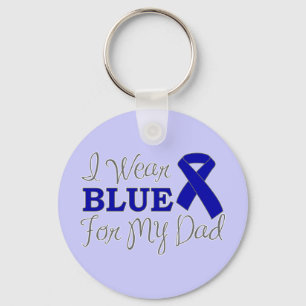 Ich trage Blau für meinen Vater (Blue Awareness Ri Schlüsselanhänger