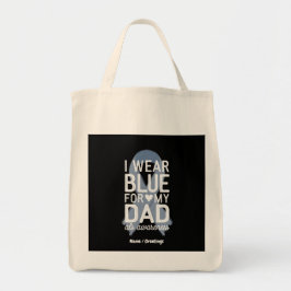 Ich trage Blau für meinen Vater Shirt ALS Awarenes Tragetasche