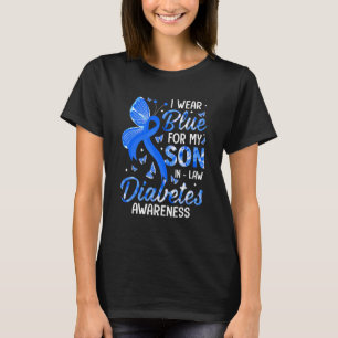 Ich trage Blau für Sohn im Jura Diabetes Awareness T-Shirt
