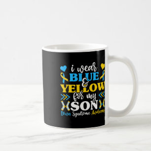 Ich trage Blau und Gelb für meinen Sohn Mama Vater Kaffeetasse