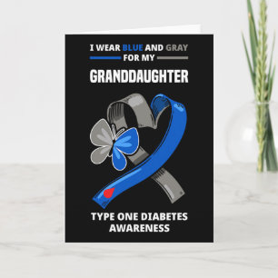 Ich trage Blau und Grau für meine Enkeltochter Typ Karte