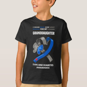Ich trage Blau und Grau für meine Enkeltochter Typ T-Shirt
