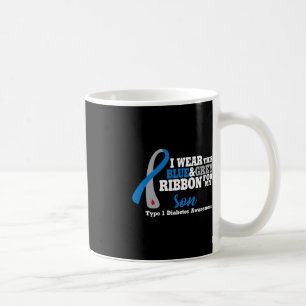 Ich trage blau und grau für meinen Sohn Diabetes A Kaffeetasse