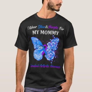 Ich trage Blau und Lila für meine Mama-Rheumatoide T-Shirt