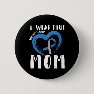 Ich trage Blauer und Grau für meine Mama Diabetes Button