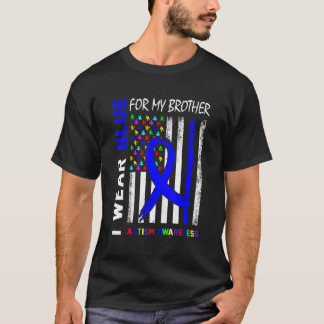 Ich trage blaues Band für das Autismus-Bewusstsein T-Shirt