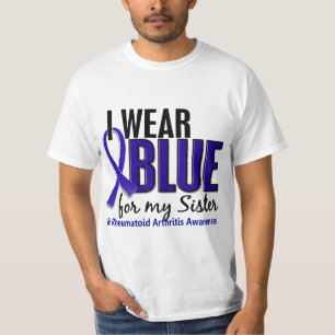 Ich trage blaues Schwester-rheumatoide Arthritis T-Shirt
