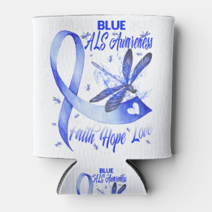Ich trage Blue für ALS Awareness Faith Hope Liebe Dosenkühler