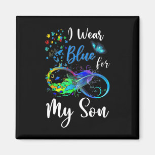 Ich trage Blue für meinen Sohn Autismus Awareness Magnet