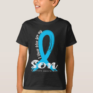 Ich trage Blue für meinen Sohn Diabetes Awareness T-Shirt