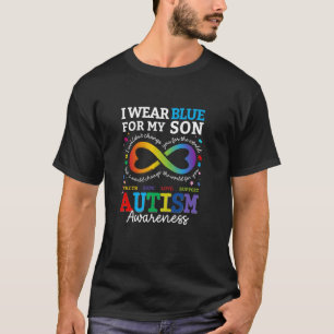 Ich trage Blues für meinen Sohn Autismus-Bewusstse T-Shirt