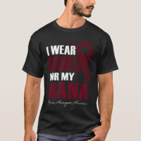 Ich trage Burgund für mein Nana-Gehirn Aneurysma A