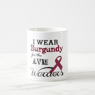 Ich trage Burgunder für die AVM Krieger-Tasse Tasse