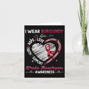 Ich trage Burgunderrot für Geschenke zur Sensibili Karte