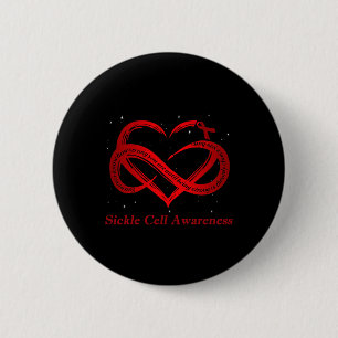 Ich trage Burgunderrot für Sickle Cell Awareness W Button