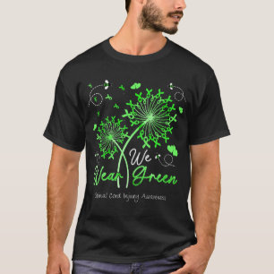 Ich trage das Bewusstsein für grüne KORD-SCHÄDEN T-Shirt
