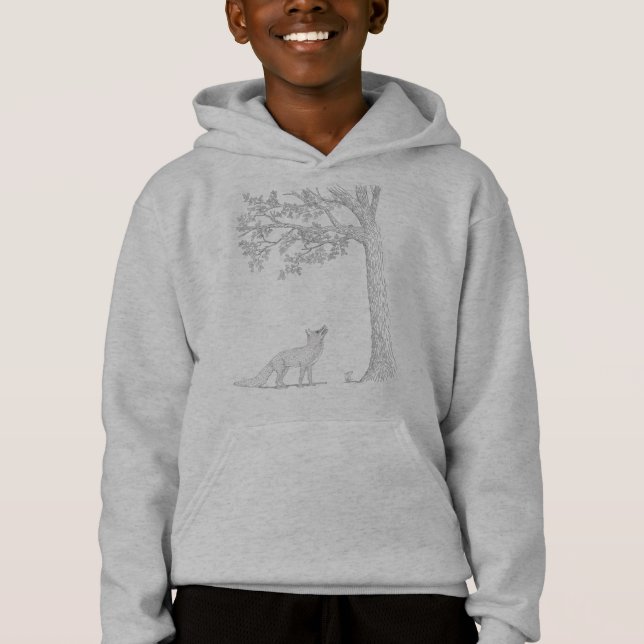 Ich trage das Eichhörnchen Hoodie (Vorderseite)