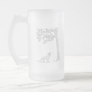 Ich trage das Eichhörnchen Mattglas Bierglas