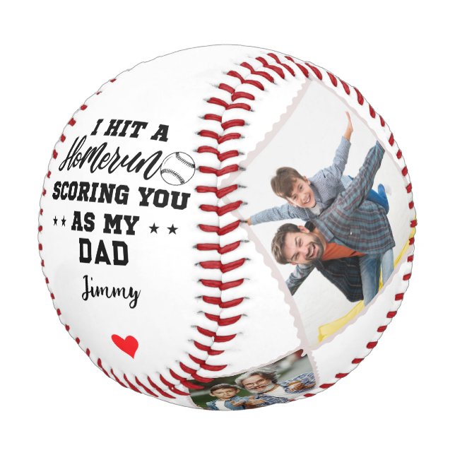 Ich trage dich als meinen Vater bei Homerun | Vate Baseball (Schrägansicht)