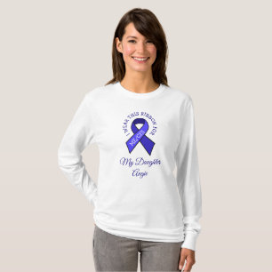 Ich trage diese ME CFS Ribbon für Personalisiertes T-Shirt