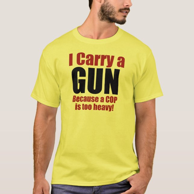 Ich trage ein Gewehr T-Shirt (Vorderseite)