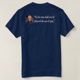 Ich trage ein Gewehr, weil ein Polizist gerade zu T-Shirt