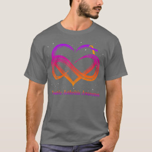 Ich trage ein Lavendel Orange für die Psoriasis-Ar T-Shirt