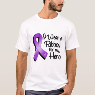 Ich trage ein lila Band für meinen Held T-Shirt